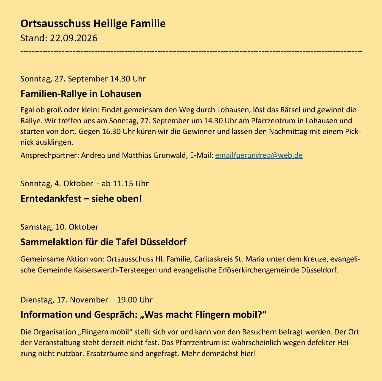 Planung Ortsausschuss HLF 2026