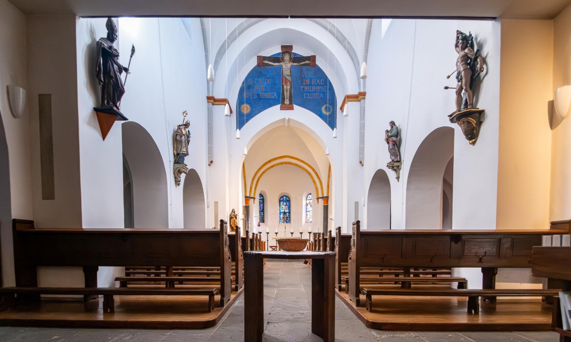 Die Kirche St. Lambertus von innen