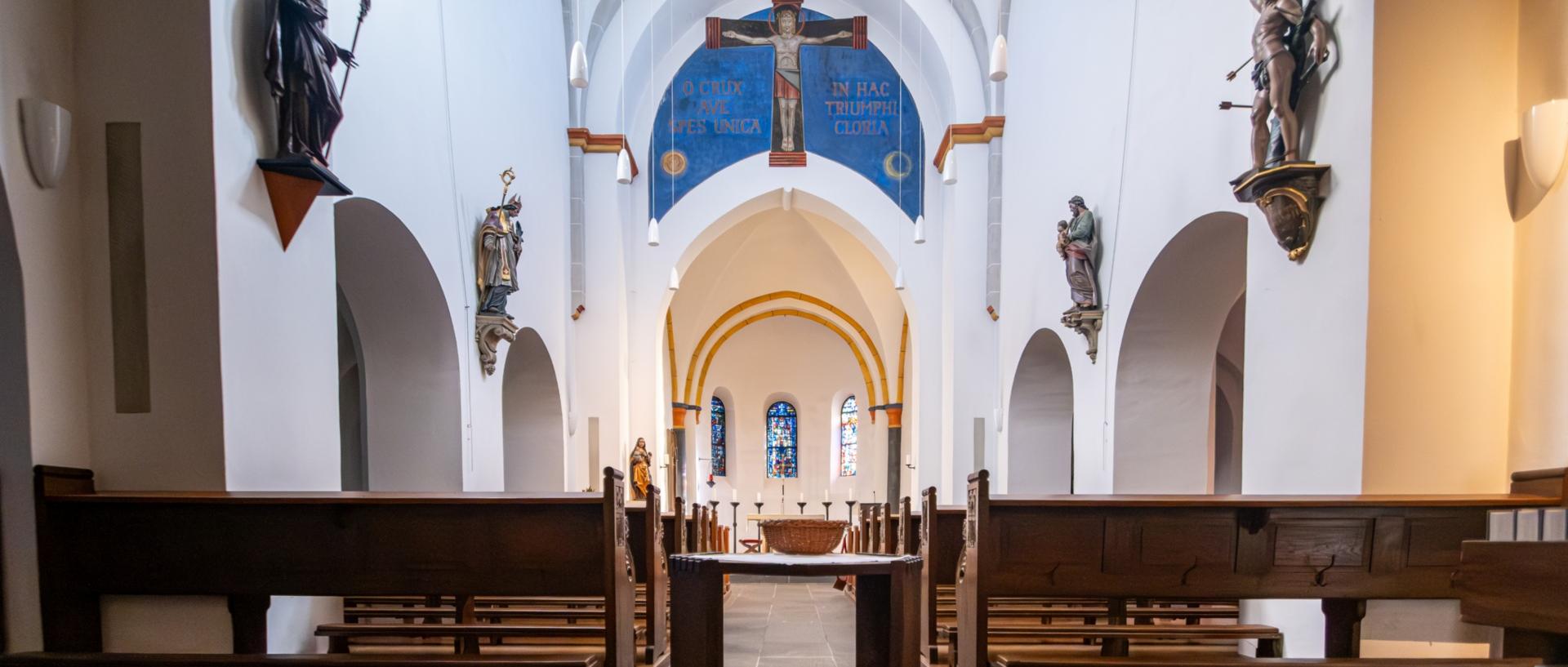 Die Kirche St. Lambertus von innen