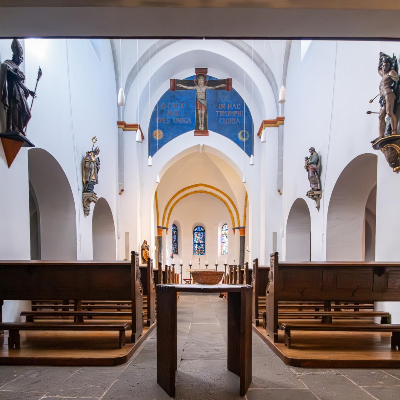 Die Kirche St. Lambertus von innen