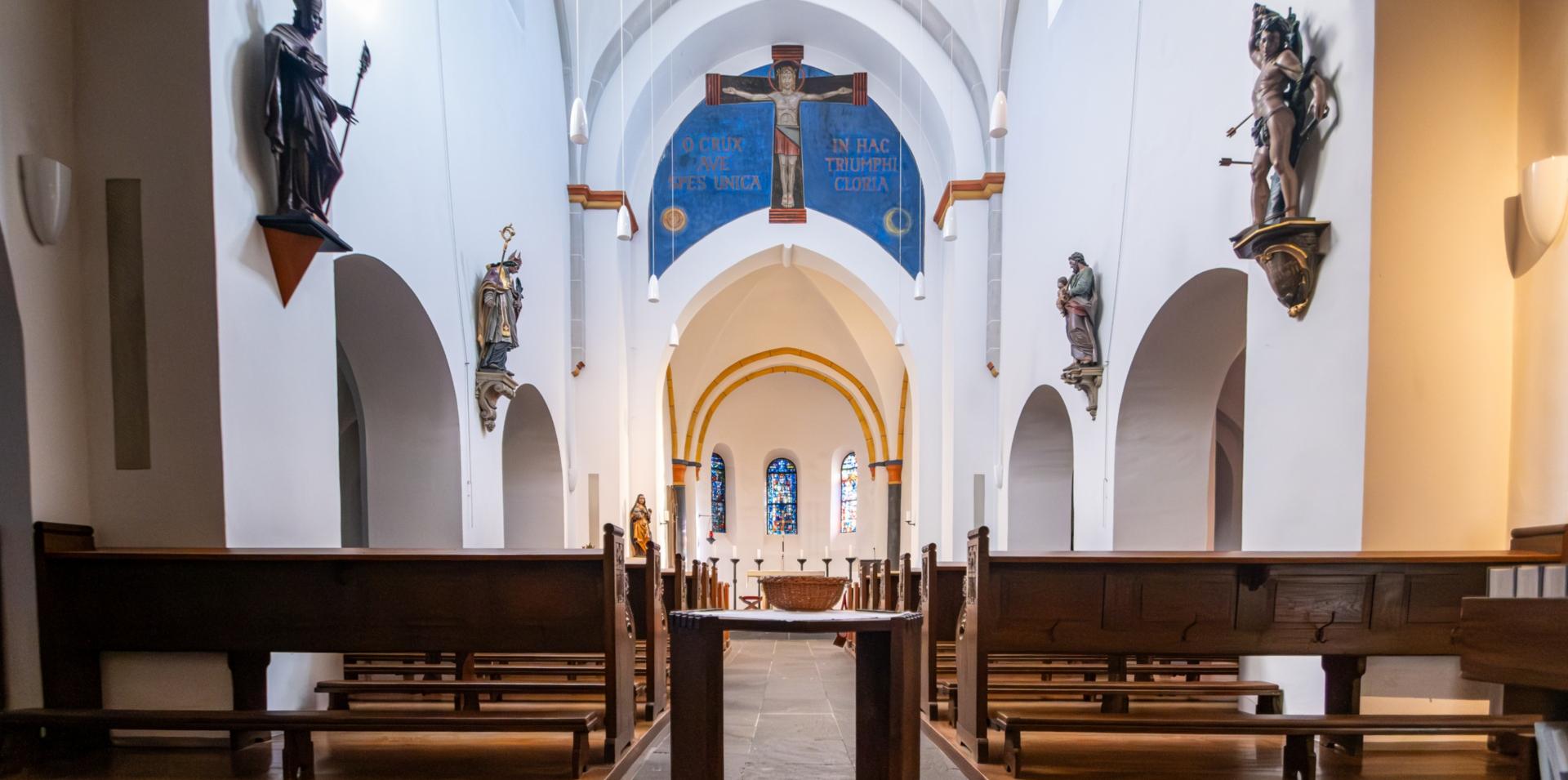 Die Kirche St. Lambertus von innen