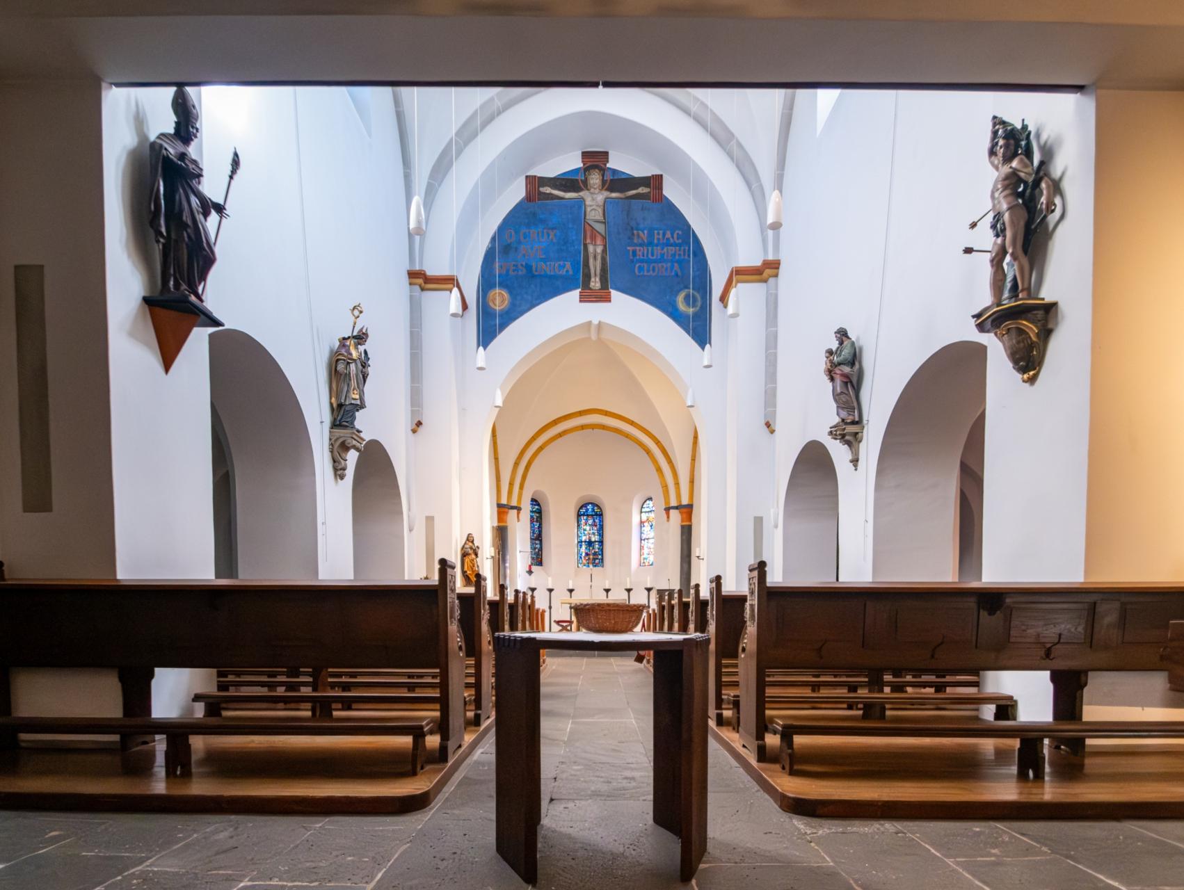 Die Kirche St. Lambertus von innen