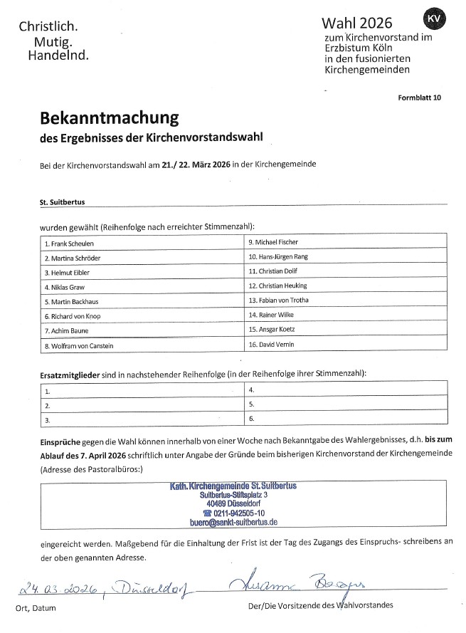 2026 KV Wahlergebnis