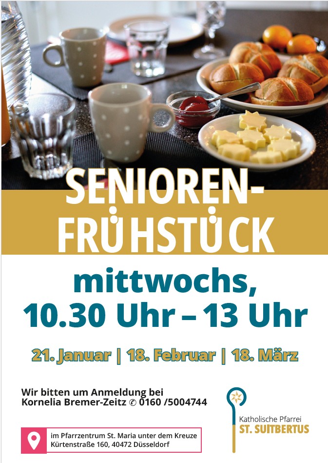 Einladung zum Seniorenfrühstück in Unterrath